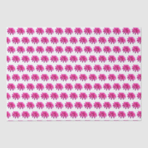 Pink Dahlia Single Elegant Flower Repeat Pattern Tissue Paper