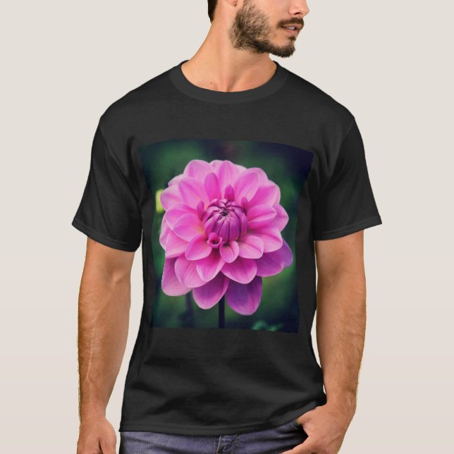 Pink Dahlia T-Shirt (Front)