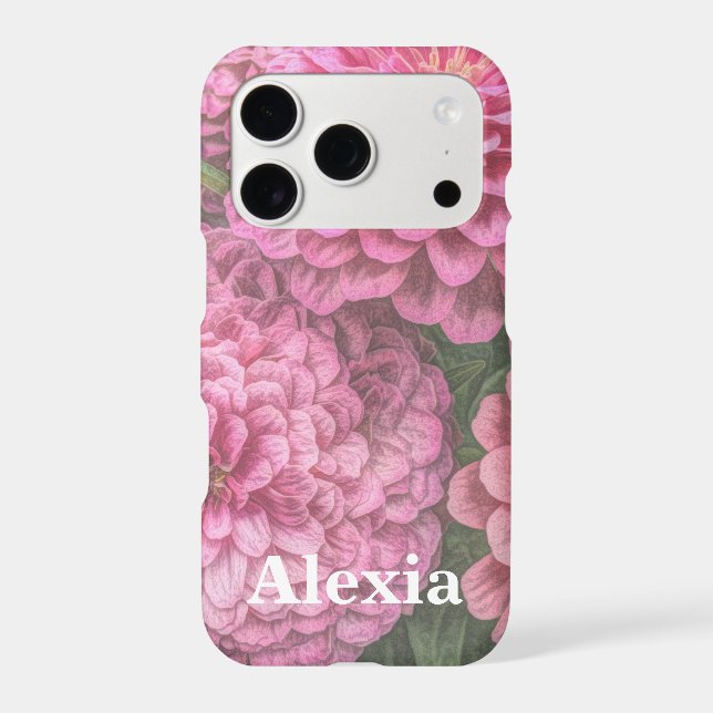 Pink Dahlias Flowers (Back)