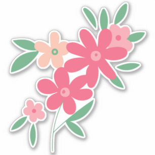 Pink Dainty Flower Motif