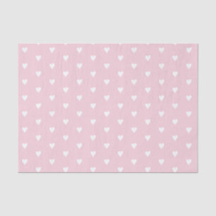Pink dainty heart pattern tissue paper