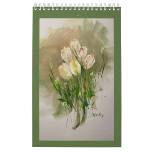 Pink Daises 2025 Floral Calendar