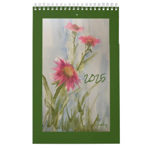 Pink Daises 2025 Floral Calendar