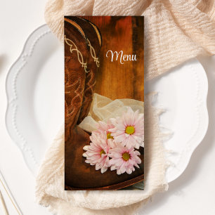 Pink Daisies and Cowboy Boots Western Wedding Menu
