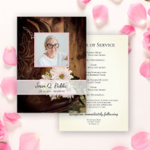 Pink Daisies Cowboy Boots Western Funeral Service