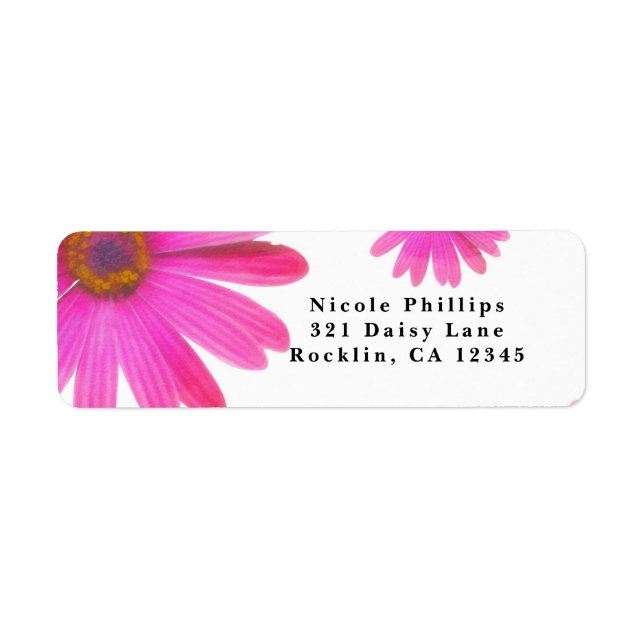Pink Daisies Floral Daisy Rustic Party Invitation (Front)