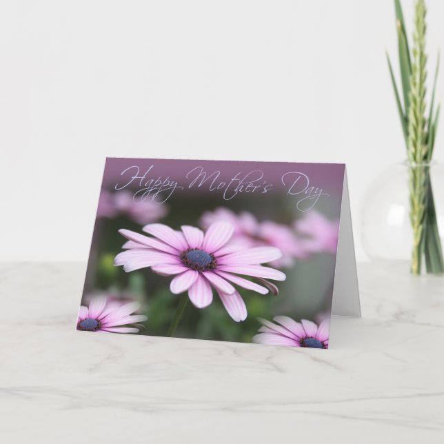 Pink Daisies Mother's Day Card (Front)