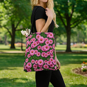 Pink Daisies Tote Bag