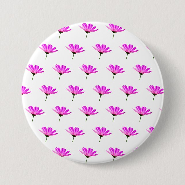 Pink Daisy   7.5 Cm Round Badge (Front)