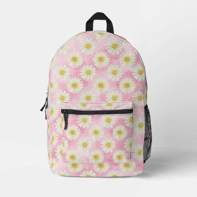 Pink Daisy Backpack (Front)