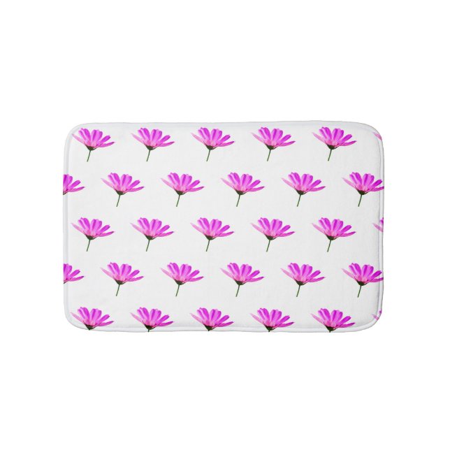 Pink Daisy  Bath Mat (Front)