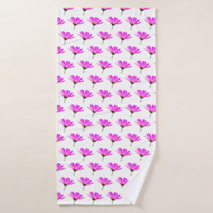 Pink Daisy Bath Towel