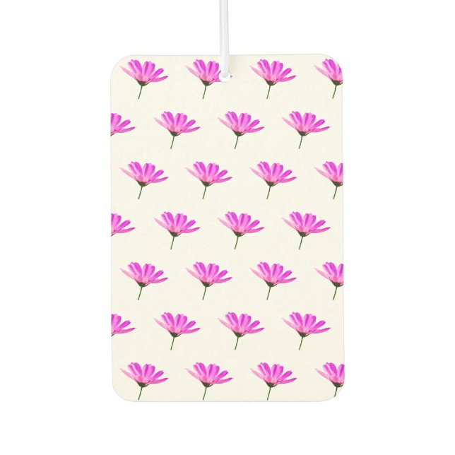 Pink Daisy   Car Air Freshener (Front)