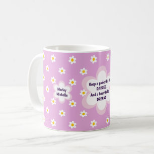 Pink Daisy-chain Classic Coffee Mug
