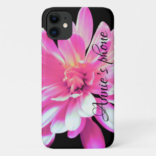 Pink daisy, cosmo, zinnia photo iPhone 11 case