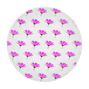Pink Daisy Cutting Board