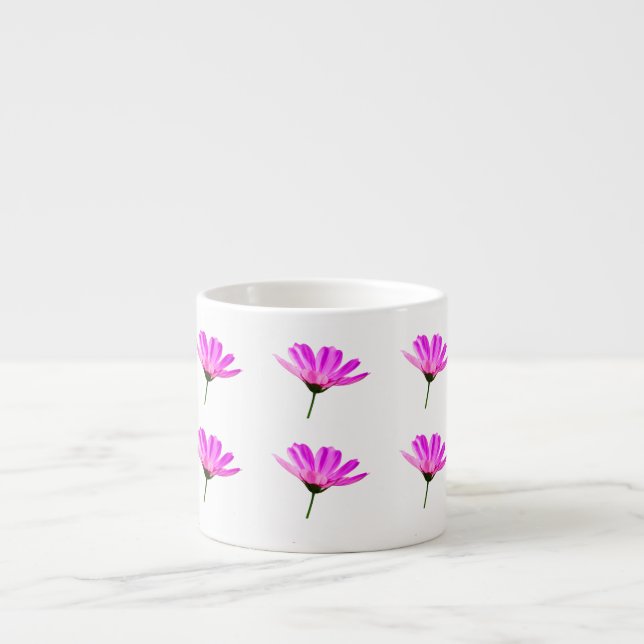 Pink Daisy  Espresso Cup (Front)