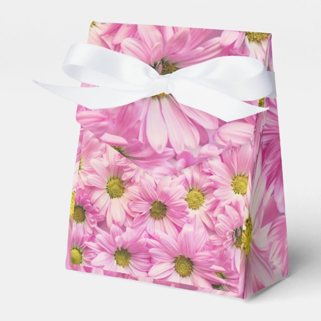 Pink Daisy Favour Box (Front Side)