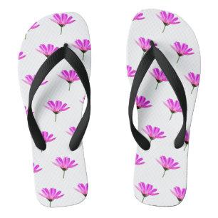 Pink Daisy  Flip Flops