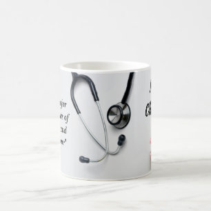 Pink Daisy Floral Nurse Gift Coffee Mug