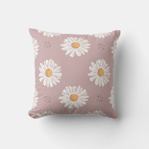 Pink Daisy: Floral Repeat Pattern. Cushion
