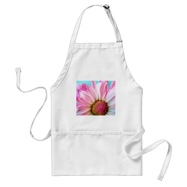 Pink Daisy Flower Bloom Standard Apron (Front)