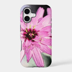 Pink daisy flower. Floral photo art.
