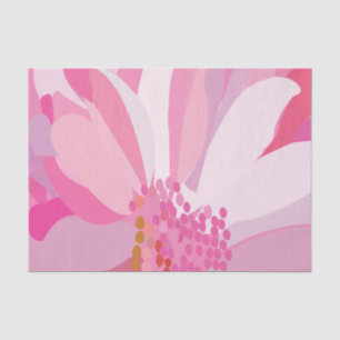 Pink Daisy Flower Tissue Paper