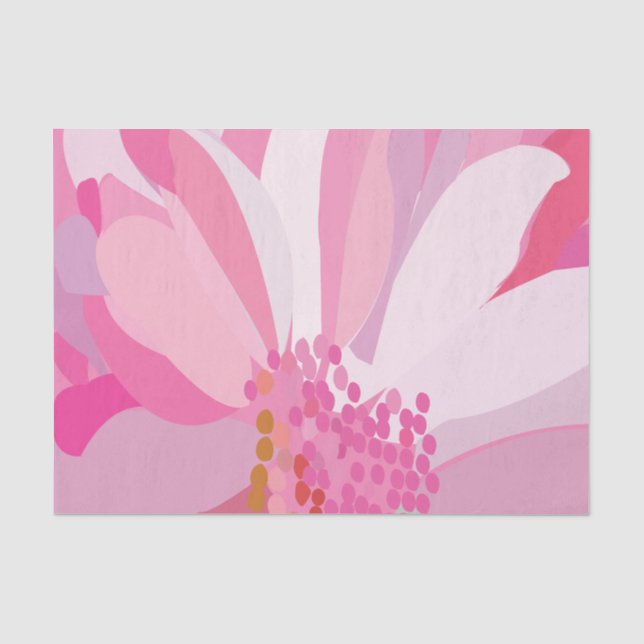 Pink Daisy Flower   Tissue Paper (Front)