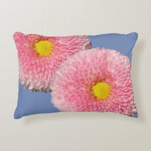 Pink Daisy Flowers Accent cushion