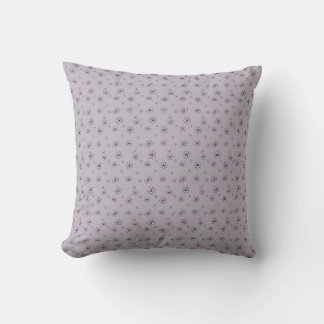 Pink Daisy Flowers Floral on Lavender Print Cushion