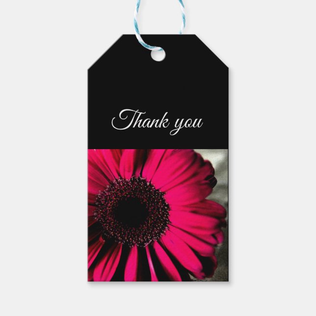 Pink Daisy Gift Tag (Front)
