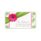 Pink Daisy Green Floral Wedding Address Labels