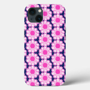 Pink Daisy Illustration iPhone 13 Case