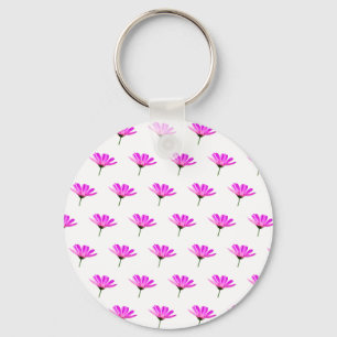 Pink Daisy  Key Ring