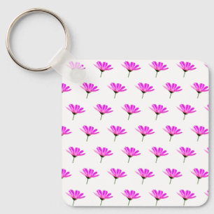 Pink Daisy   Key Ring
