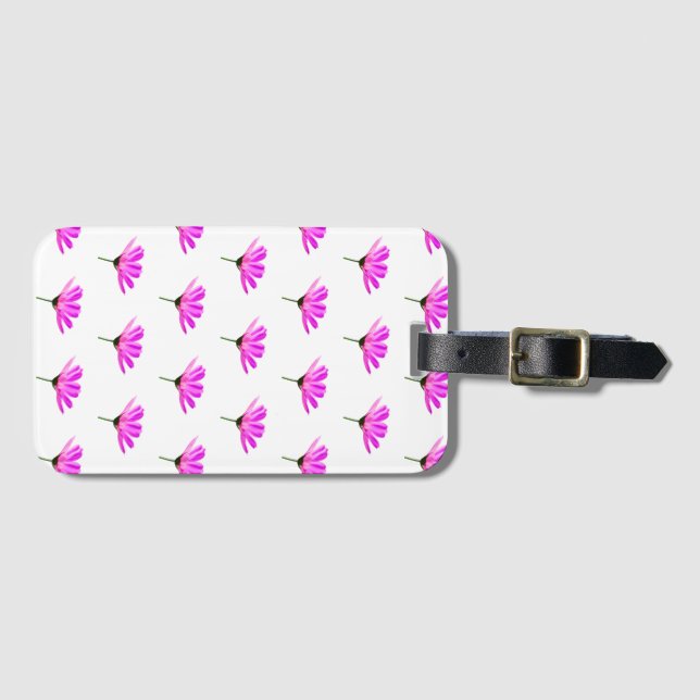 Pink Daisy  Luggage Tag (Front Horizontal)