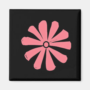 pink daisy magnet