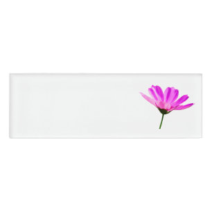 Pink Daisy Name Tag