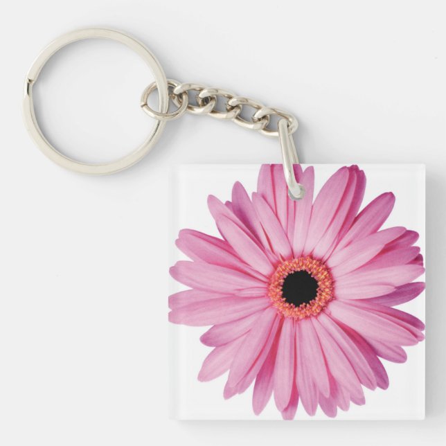 Pink Daisy Petals - Super Cute Key Ring (Front)