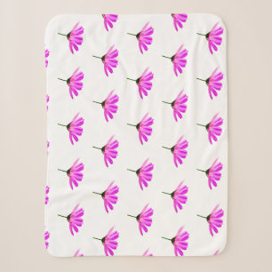 Pink Daisy Sherpa Blanket