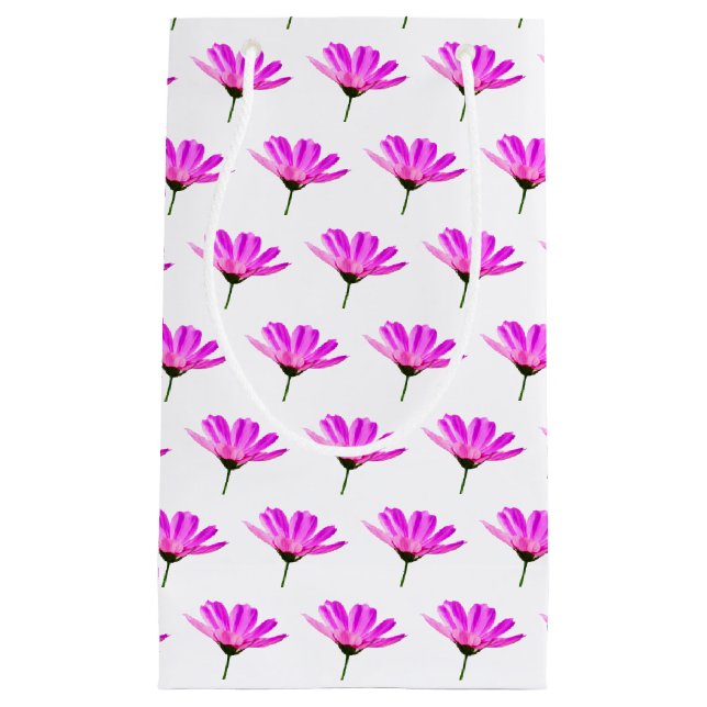 Pink Daisy  Small Gift Bag (Front)