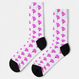 Pink Daisy Socks