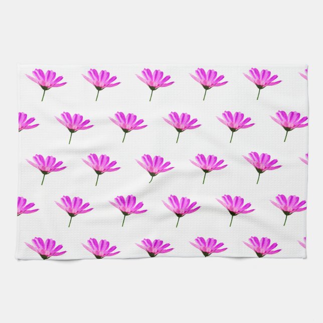 Pink Daisy  Tea Towel (Horizontal)