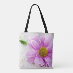 Pink Daisy Tote Bag