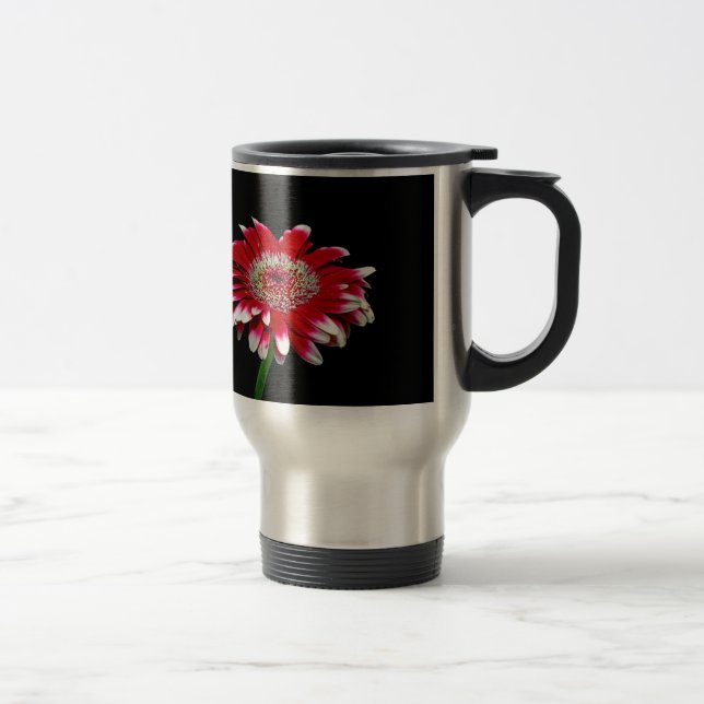 pink daisy travel mug (Right)