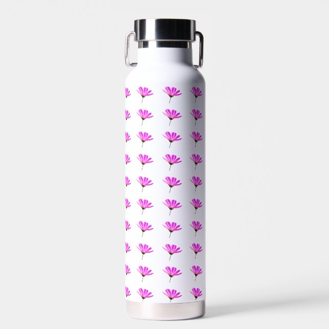 Pink Daisy  Water Bottle (Front)
