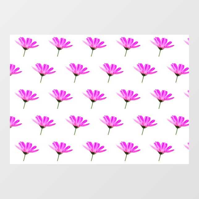 Pink Daisy  Window Cling (Sheet)