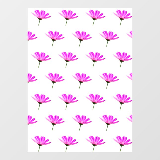 Pink Daisy  Window Cling (Sheet)