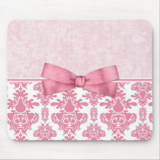 Pink Damask (2) Mouse Mat